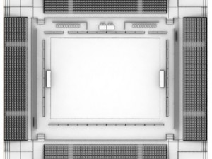 beach soccer stadium Model 3D