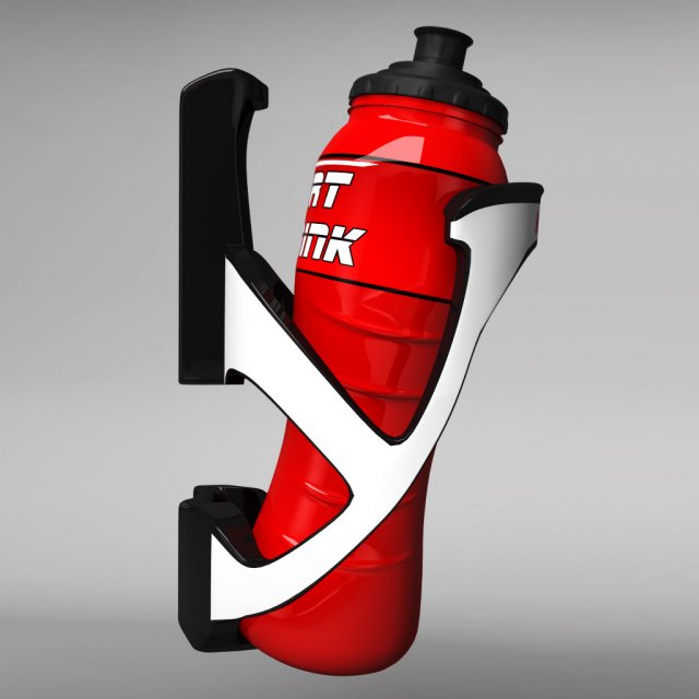 sport bottle with cage 3D 模型 .c4d .max .obj .3ds .fbx .stl .blend