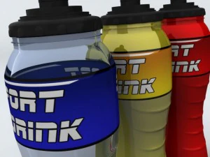 sport bottle with cage 3D Model