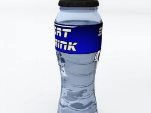 sport bottle with cage 3D Model