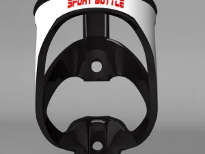 sport bottle with cage 3D Model