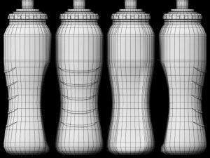 sport bottle with cage 3D Model