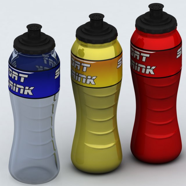 sport bottle 3D Model .c4d .max .obj .3ds .fbx .stl .blend 