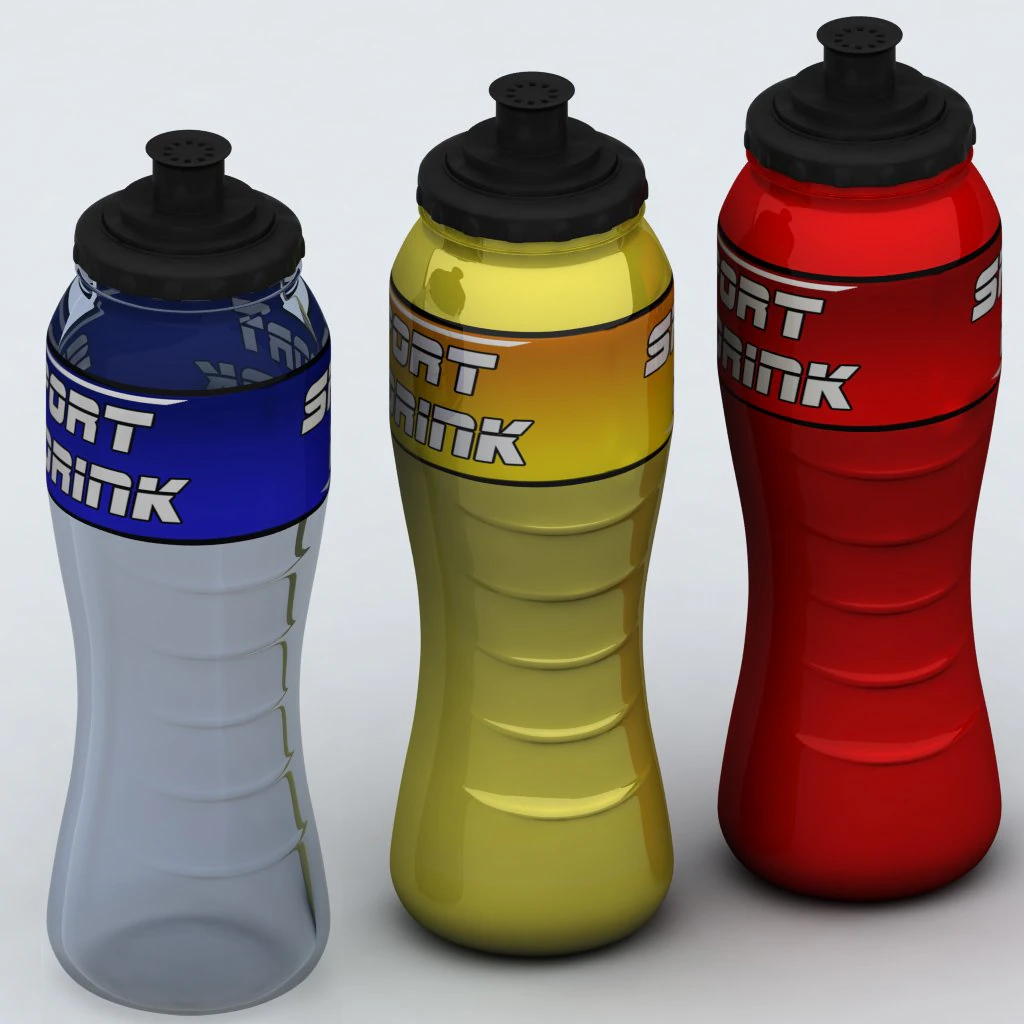 botella deportiva Modelo 3D .c4d .max .obj .3ds .fbx .stl .blend 