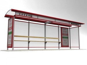 bus stop 3D-Modell