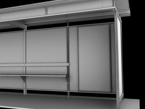 bus stop 3D-Modell