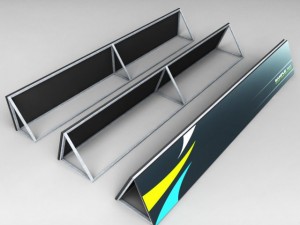 stadium advertising board 3D Model
