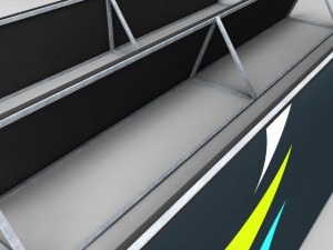 stadium advertising board 3D Model