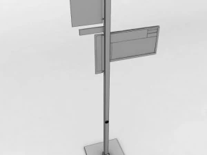 electronic bus schedule 3D Model