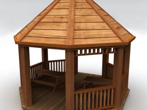 garden gazebo Model 3D