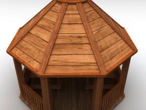 garden gazebo 3D मॉडल