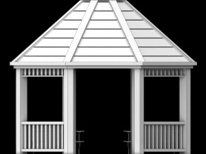 garden gazebo 3D मॉडल