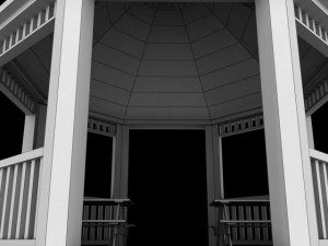 garden gazebo 3D मॉडल
