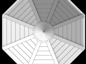 garden gazebo 3D मॉडल