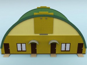 rounded building 3D Model