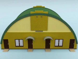 rounded building 3D Model