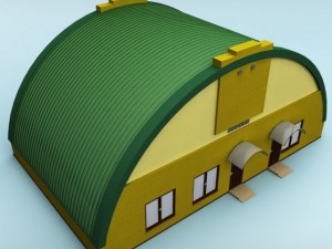 rounded building 3D Model