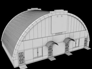 rounded building 3D Model