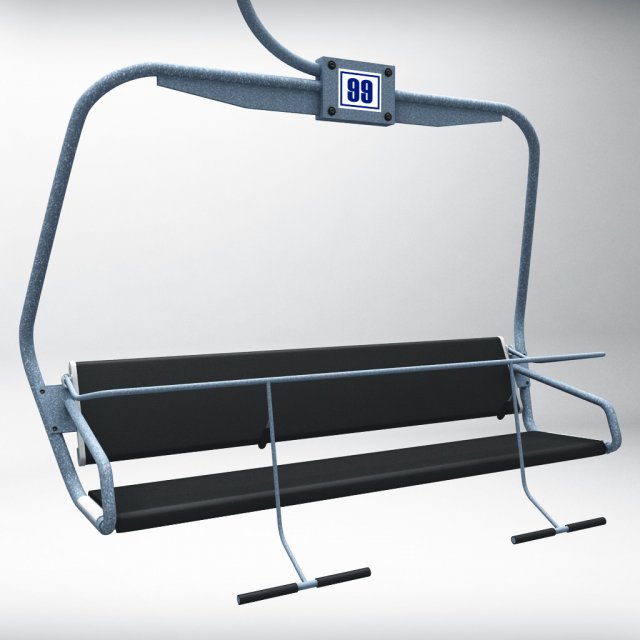ski lift chair Modèle 3D .c4d .max .obj .3ds .fbx .stl .blend 
