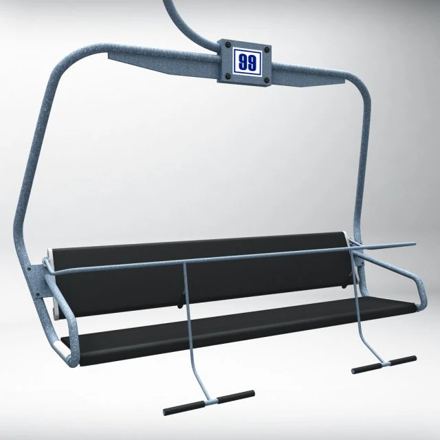 滑雪缆车椅 3D 模型 .c4d .max .obj .3ds .fbx .stl .blend 