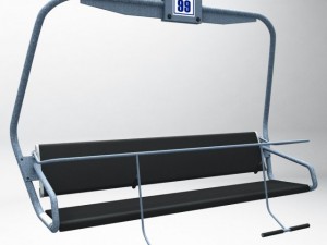 ski lift chair 3D Model