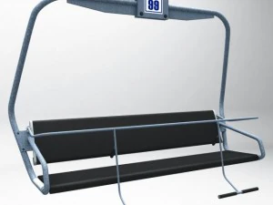 kursi lift ski Model 3D