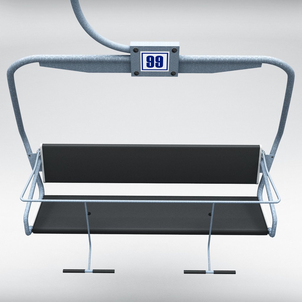 Ski lift chair 3D Model in Sports Equipment 3DExport