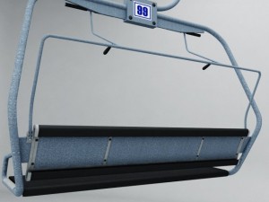 ski lift chair Modèle 3D