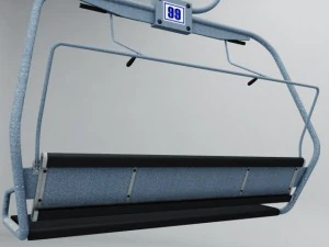 滑雪缆车椅 3D 模型