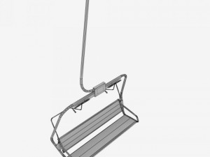 ski lift chair Modèle 3D