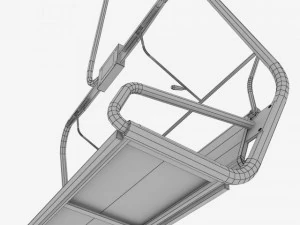 滑雪缆车椅 3D 模型