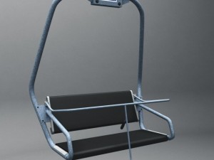 ski lift chair small 3D Model