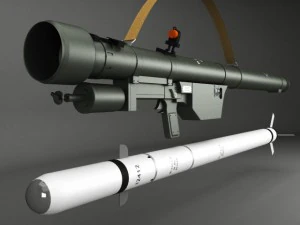 paket peluncur roket sa7 gral Model 3D