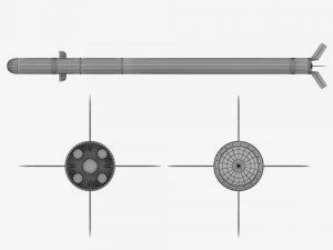 sa7 gral rocket launcher pack 3D Model