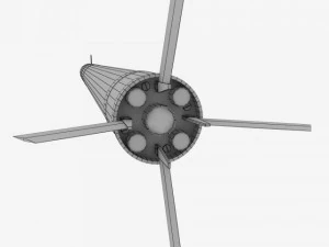 sa7 k&acirc;se roketi 3D Model