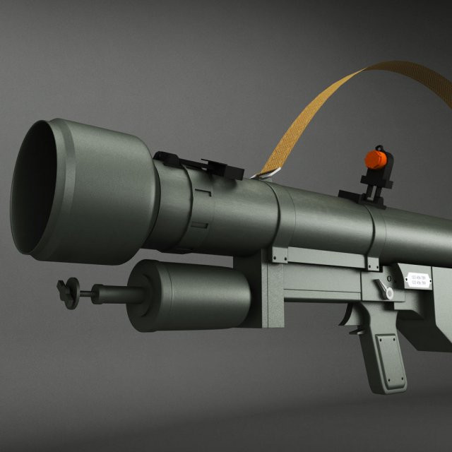 sa7 grail rocket launcher 3D 模型 .c4d .max .obj .3ds .fbx .stl .blend 