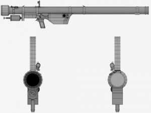 sa7 grail rocket launcher 3D 模型