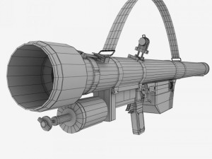 sa7 grail rocket launcher 3D 模型