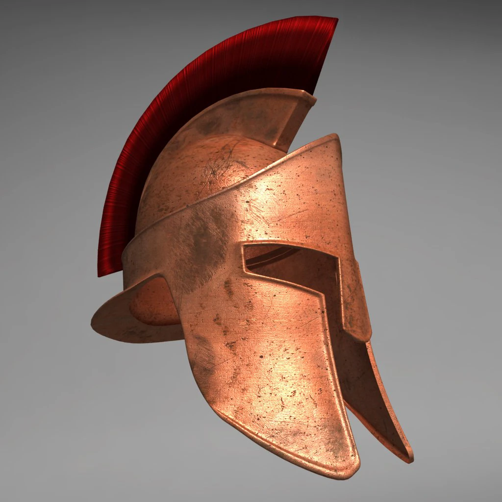 spartan helmet 3D Model .c4d .max .obj .3ds .fbx .stl .blend 