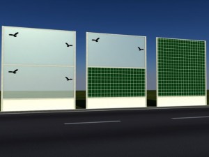 checker noise barrier 3D Модель