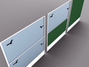 checker noise barrier 3D Модель