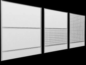 checker noise barrier 3D Model