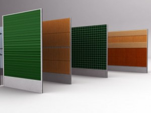 noise barrier set 3D 模型