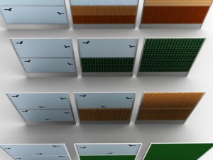 noise barrier set 3D 模型