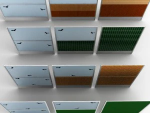 noise barrier set 3D Model