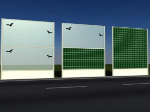 noise barrier set 3D Model
