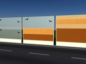 noise barrier set 3D Model