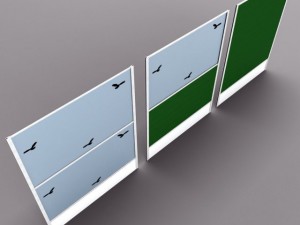 plastic noise barrier Model 3D