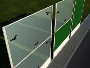 plastic noise barrier Model 3D