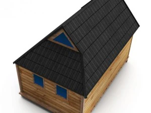 wooden house medium 3D Model